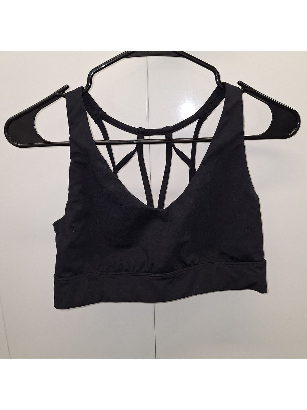 All In Motion Black Crisscross Back Sports Bra Large